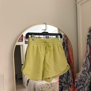 Wild Fable High Waist Neon Yellow/Green Sweatshorts